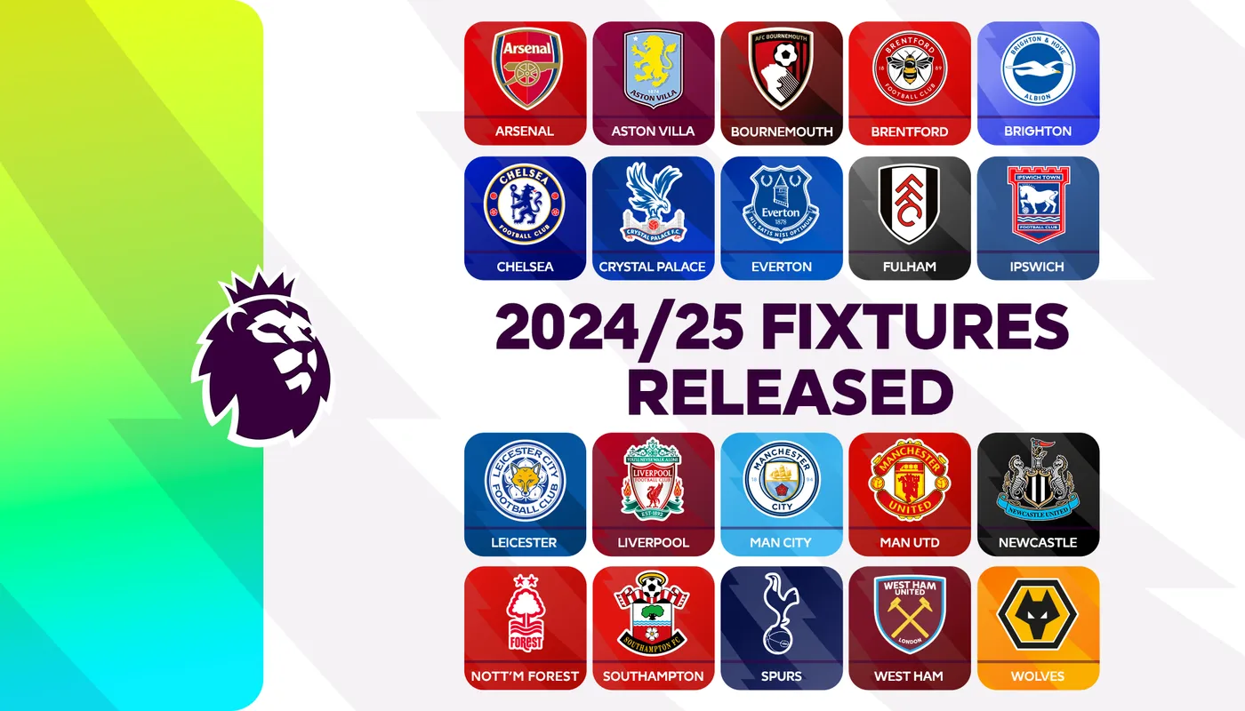 2024/25 Premier League Fixtures